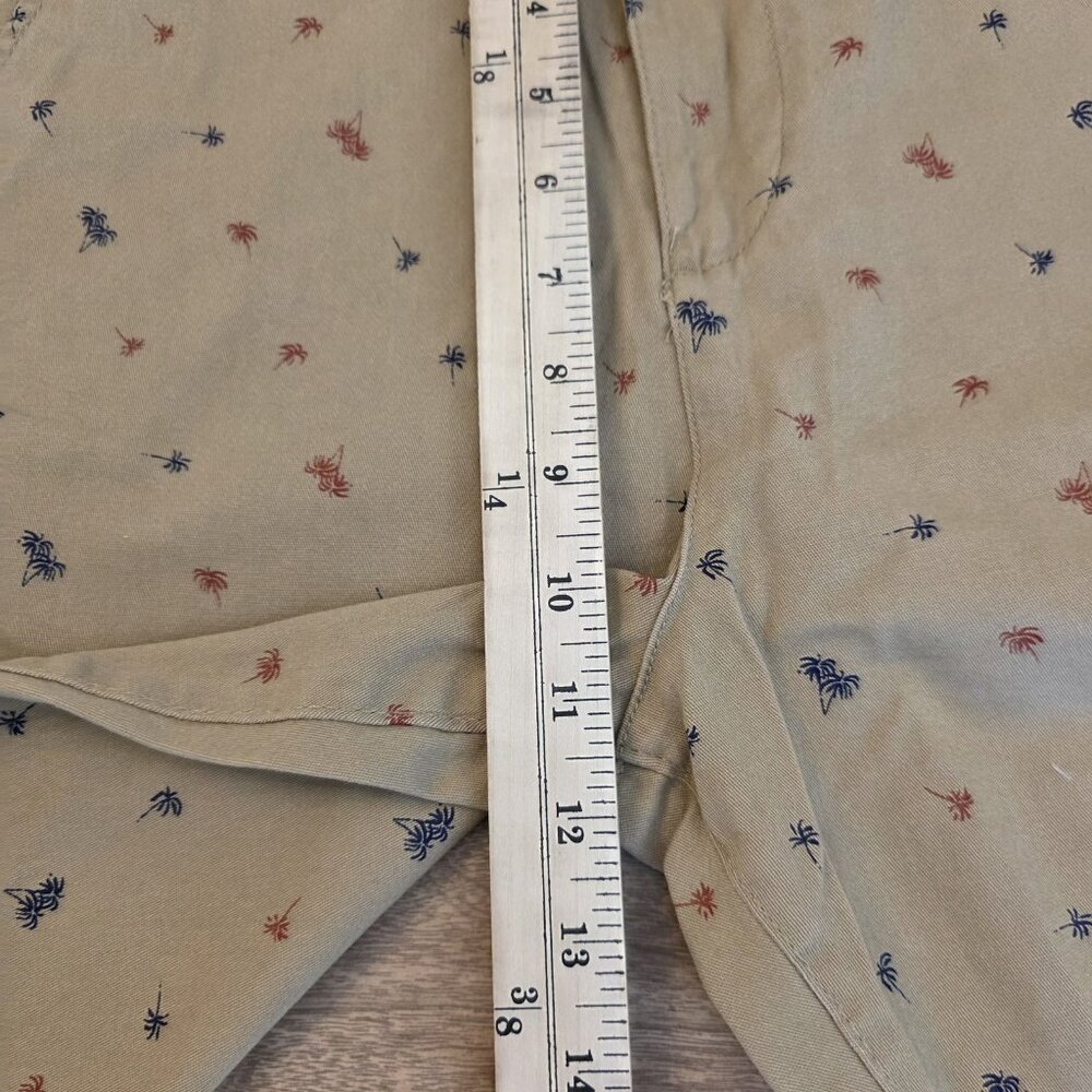🔴 Jachs New York Shorts Mens 31 Dark Khaki Bleecker Palm Tree Summer Nautical - Picture 12 of 15